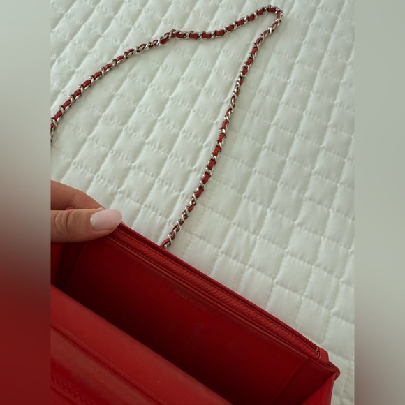 Chanel Lambskin Wallet on Chain Crossbody Bag - Picture 10 of 14